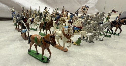 Zinnfiguren reiter inkl pferde - reiter,