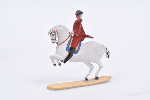 Zinnfigur reiter pferd - -,