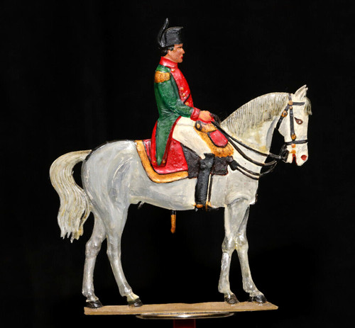 Alte große zinnfigur reiter - große,