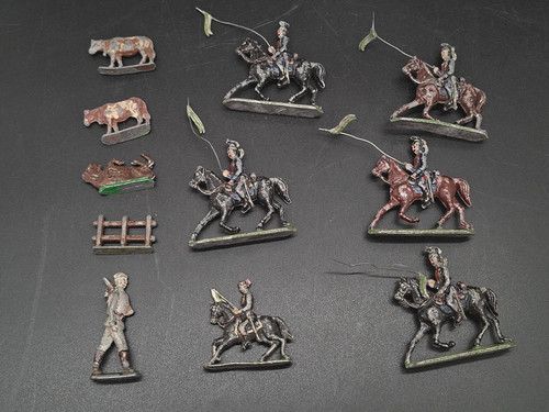 11x antike zinnfiguren kosaken - antike,