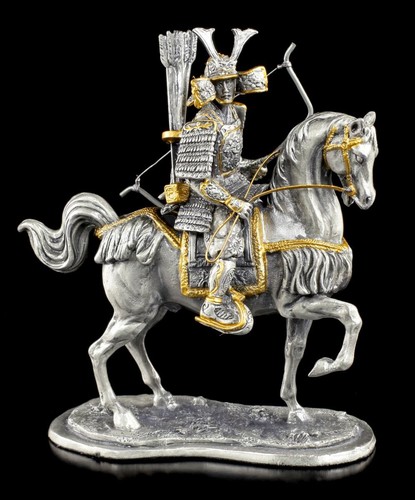 Japanischer samurai mit pferd - samurai,