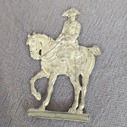 Zinnfigur reiter auf - auf, pferd