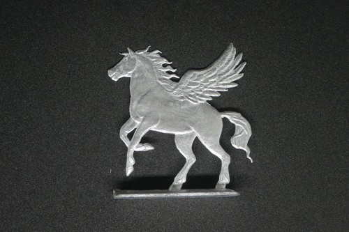 Blanke zinnfigur pegasus - ",