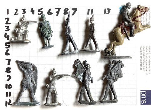 Stk zinnfiguren - 8+1,