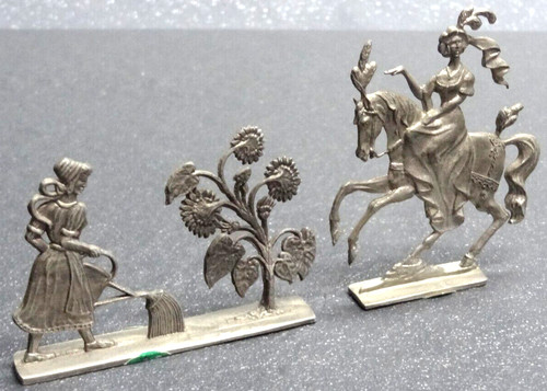 Set zinnfigur edeldame - x,